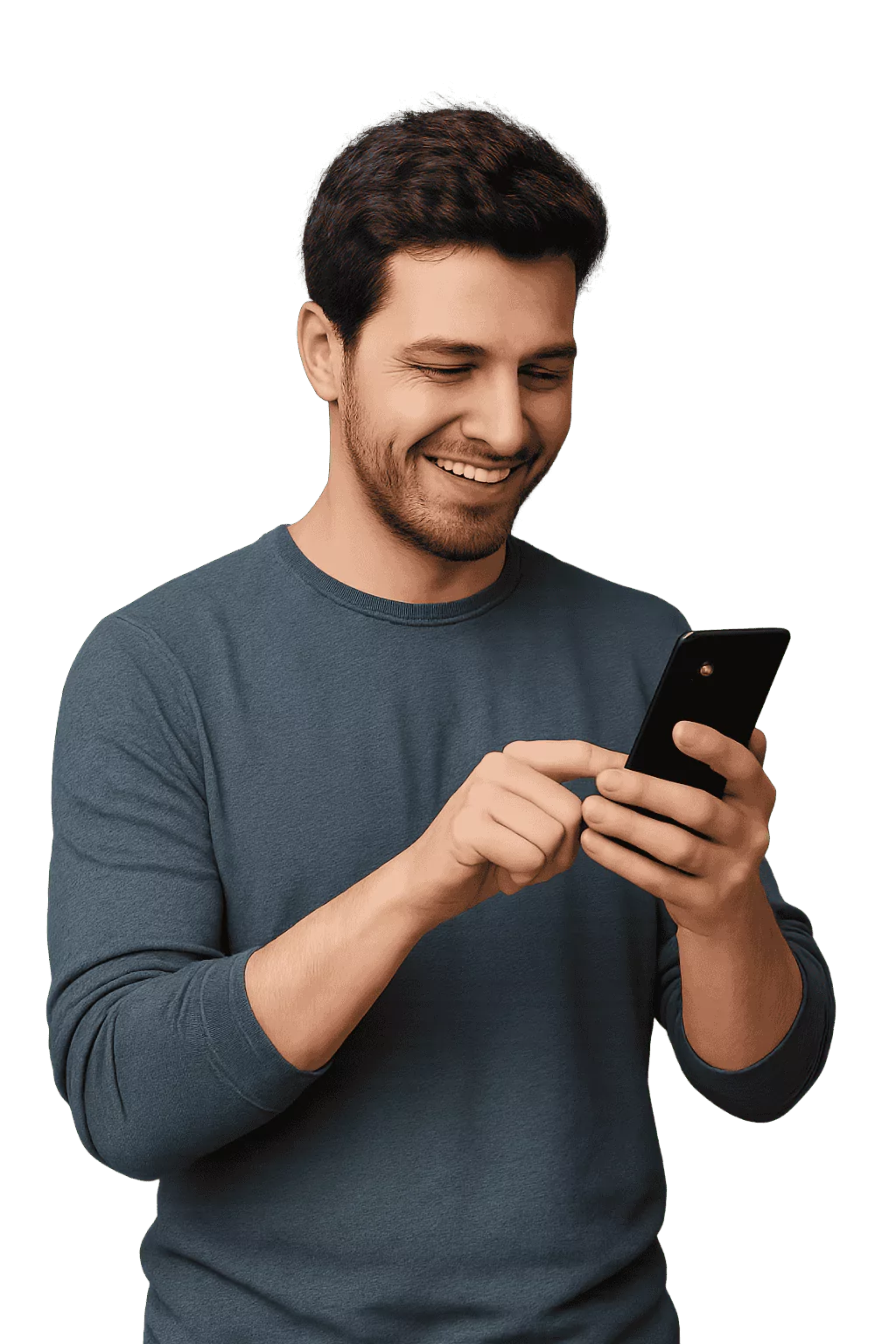 Person using mobile